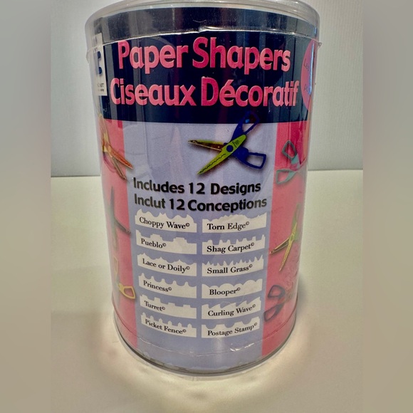 Provo Craft Set of 12 Paper Shaper Scissors - Picture 3 of 3